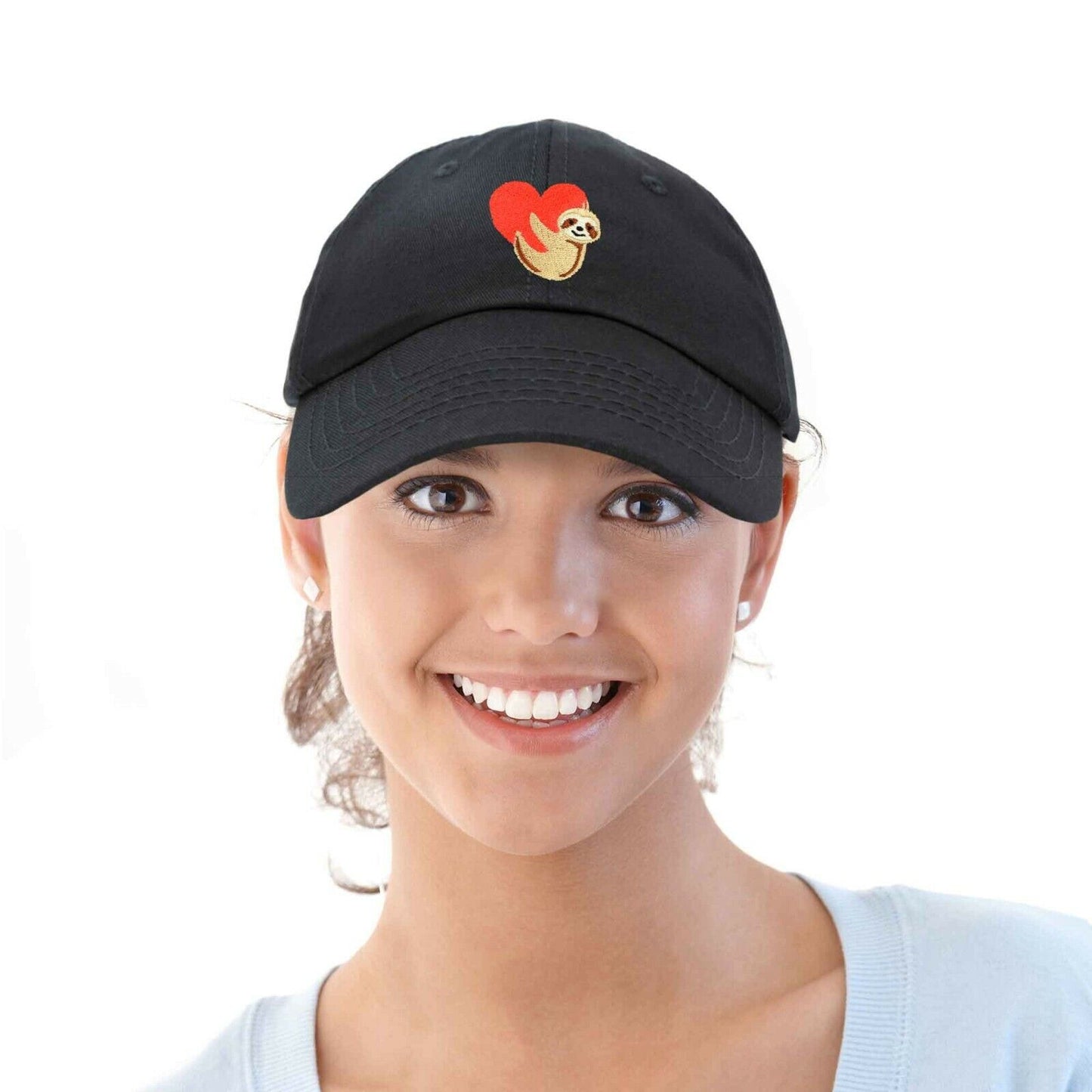 Sloth Print Baseball Buckle Slide Cap