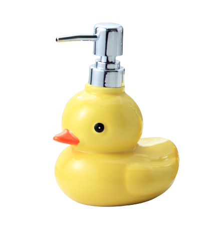 Rubber Duck Print Soap Dispenser