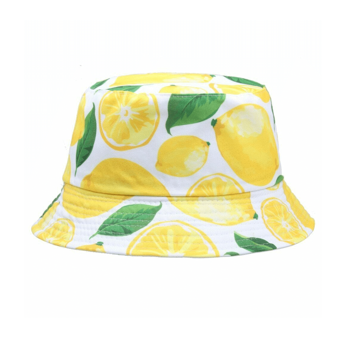 Lemon Print Fisherman Bucket Hat