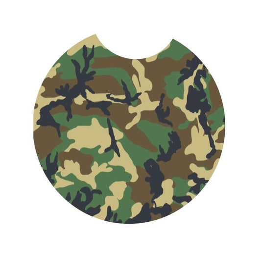 Camo Print Car Coasters (2 Pack)