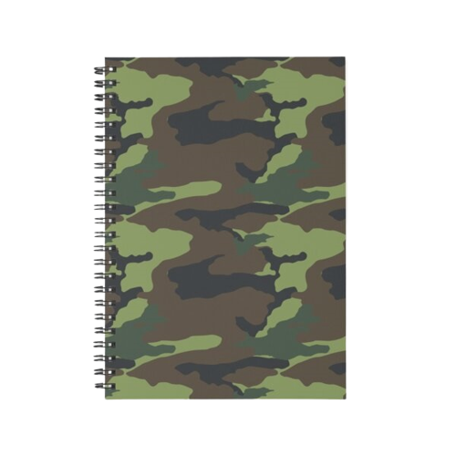 Camo Print Spiral Notebook