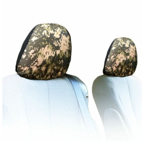Camo Print Car Headrest Cover Protectors (2 ct)