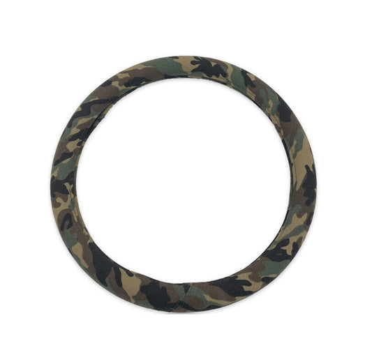 Camo Print Car Steering Wheel Cover 14-15in