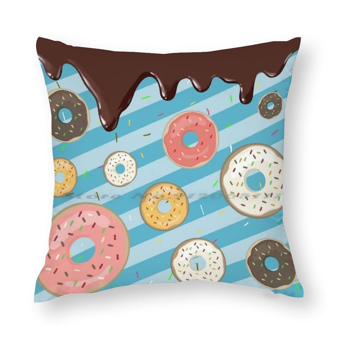 Donut Throw Pillowcase Covers (2 Pack)