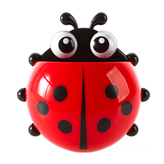 Ladybug Print Toothbrush Holder