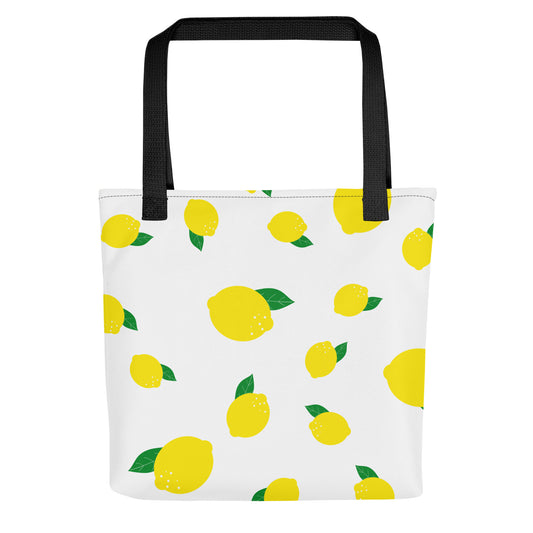 Lemon Print Tote Bag