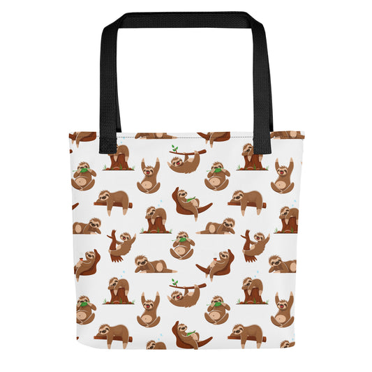 Sloth Print Tote Bag