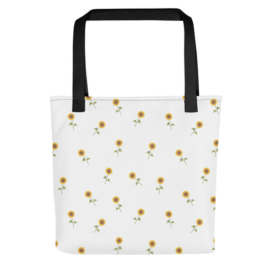 Sunflower Print Tote Bag