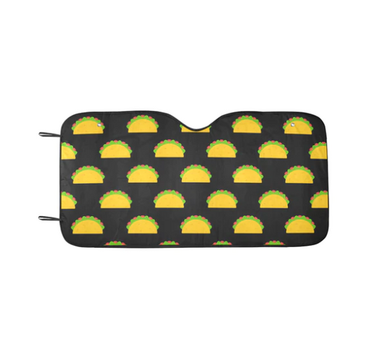 Taco Print Car Windshield Sun Shade