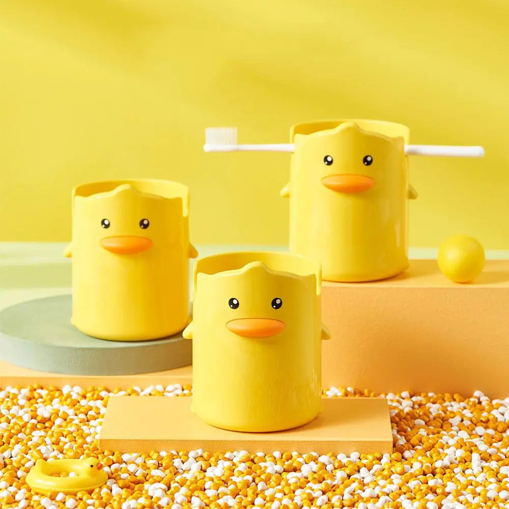 Rubber Duck Print Toothbrush Holder